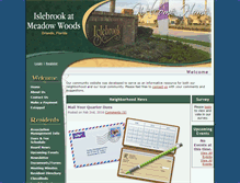 Tablet Screenshot of islebrookatmeadowwoods.com